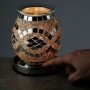 Diamant-Spiegel-Mosaik Touch Duftlampe für Wachs Melts