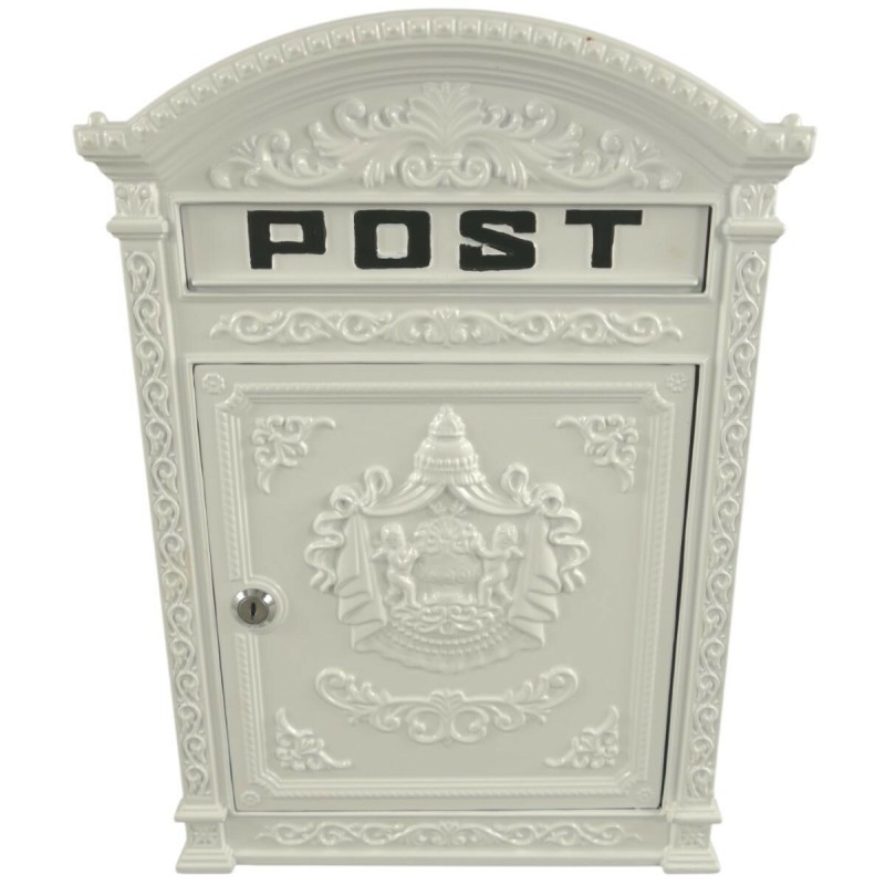 Briefkasten Postkasten, Nostalgie Wandbriefkasten - weiß
