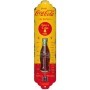 Coca Cola gelb mit Flasche - Thermometer