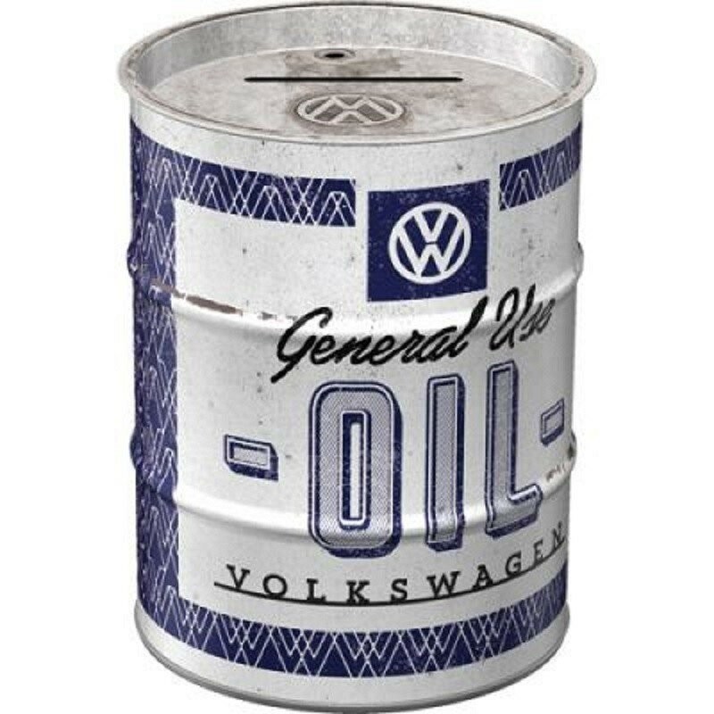 Volkswagen - General Use Oil - Spardose im Ölfass Design
