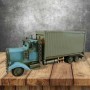 Blechmodell Blechauto LKW/Truck grau/blau