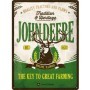John Deere - The Key to great Farming - Metallschild