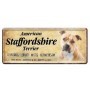 Staffordshire Terrier - Metallschild