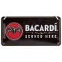 BACARDI Served Here  Hängeschild aus Metall