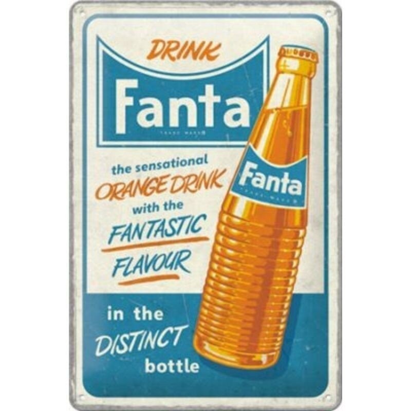 Fanta - Orange Drink - Metallschild