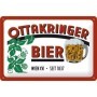 Ottakringer Bier mit Bierglas - Blechschild