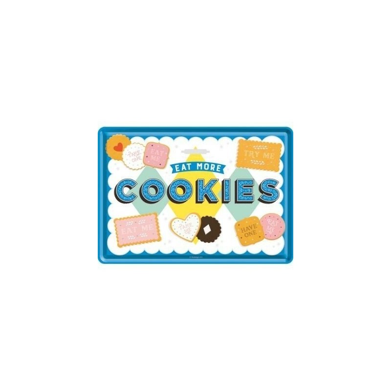 Cookies - Blechpostkarte