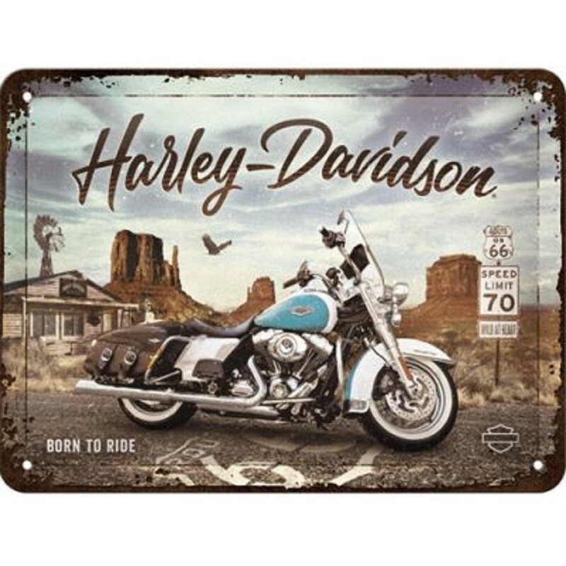 Harley Davidson - Born to ride - Blechschild