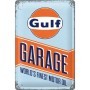 Gulf Garage  Worlds Finest Motoroil  Metallschild 20×30 cm