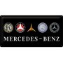 Mercedes Benz  Logo Evolution - Blechschild