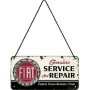 Fiat  Service & Repair  Hängeschild aus Metall  20x10cm