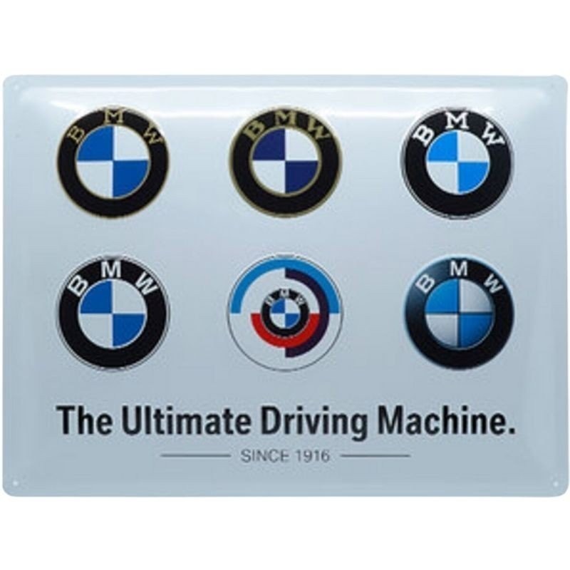 BMW - Logo Evolution - Metallschild