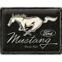 Ford Mustang - Horse Logo Black - Blechschild