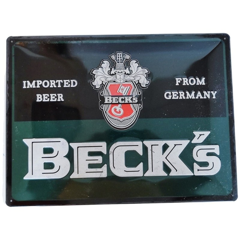 BECKs Imported Beer from Germany - Metallschild - 30x40 cm