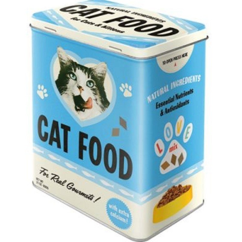 Cat Food - Vorratsdose mit 3D-Prägung