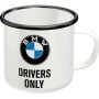 BMW Drivers Only - Emaille Tasse