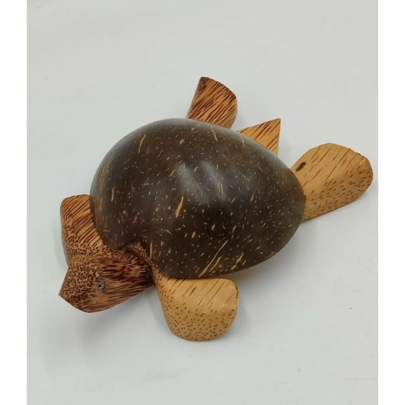Aschenbecher Schildkröte aus Kokosholz