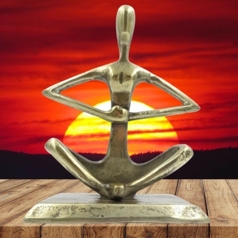 Dekorative Metallfigur - Yoga