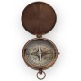 Kompass Messing brüniert D.8cm