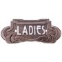 Jugendstil Gusseisen Türschild "Ladies"