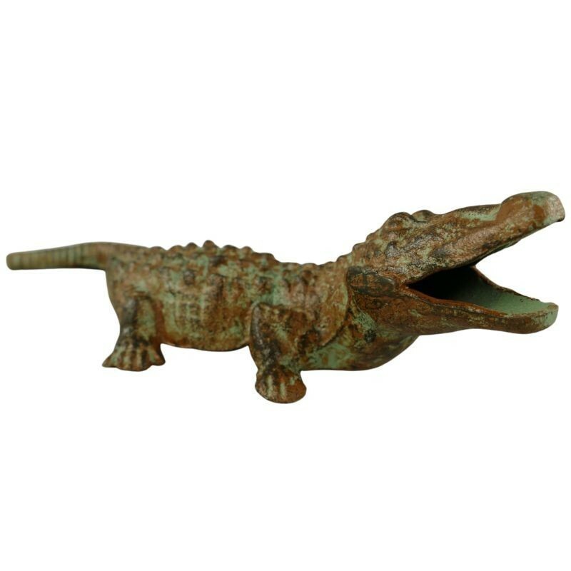 Krokodile Gusseisen farbig L.30cm