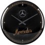 Mercedes Benz  Silver and Gold  Wanduhr  31cm