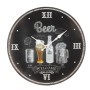 Wanduhr - Beer in Schwarz - 28 cm