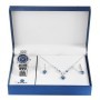 Excellanc Damen Geschenkeset mit Uhr, silberfarben/blau