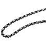 Edelstahl-Königskette Silber/Schwarz - 60cm