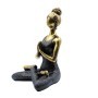 Yoga Lady Figure -  Bronze & Black 24cm