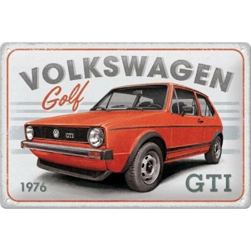 Golf GTI - Volkswagen - Metallschild
