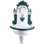 Wandbrunnen 1867 Alu Guss weiß/grün H.72cm