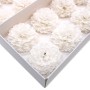 28x DIY Seifenblumen - Kleine Chrysantheme - Weiß