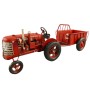 Traktor mit Anhänger Antik Eisen L.32x10cm