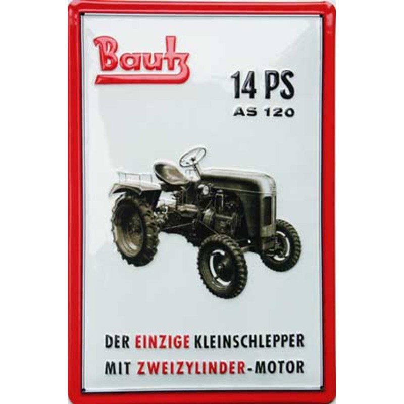 Bautz AS 120 - Metallschild