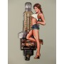 Thermometer Eisen Frau H.39x17cm