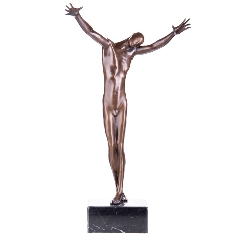 Moderne Bronzefigur Männlicher Akt