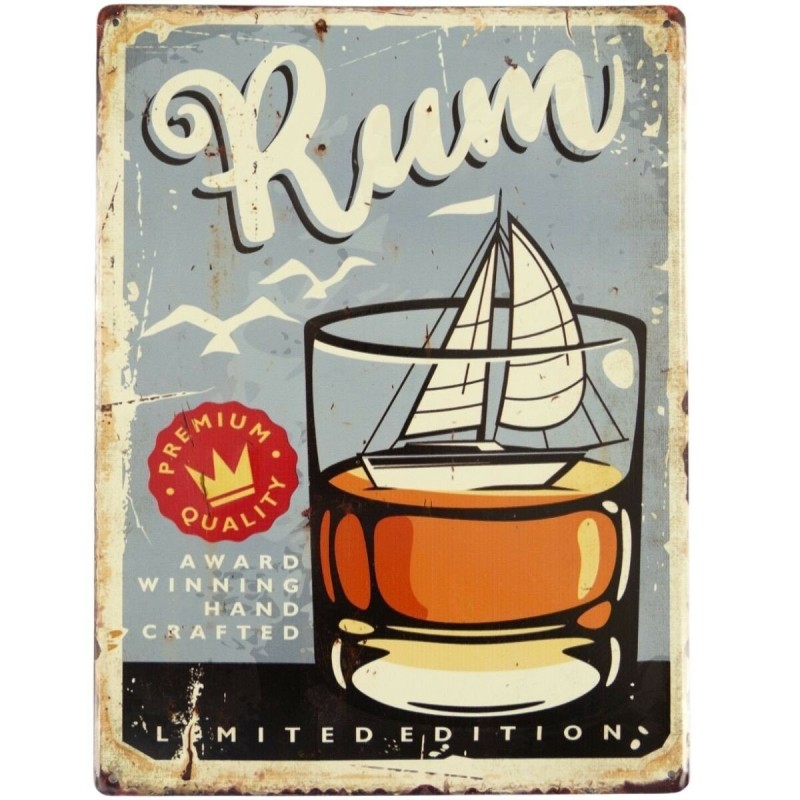 Wandschild(Gestanzt) Eisen Rum