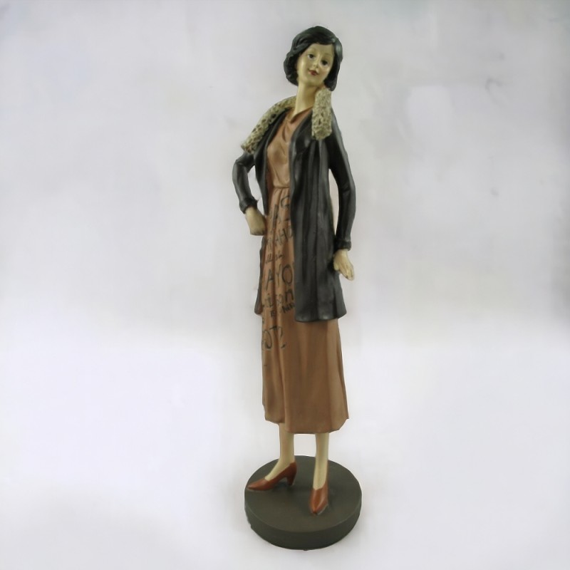 Frau Figur - Polystein - H39cm
