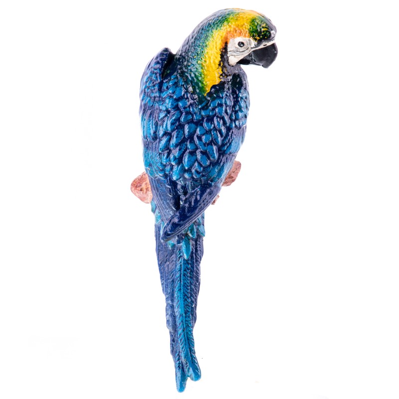 Gusseisen Wandfigur Papagei - Blau