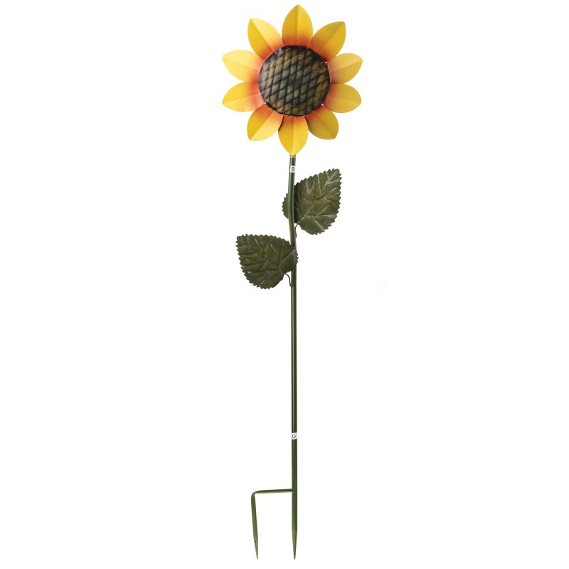 Sonnenblume -Gartenstecker - Metall -160cm