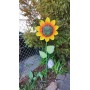 Sonnenblume -Gartenstecker - Metall -160cm