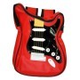 Rucksack Gitarre, rot/schwarz