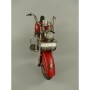 Blechmotorrad rot Eisen Antik-Stil 42x21 cm